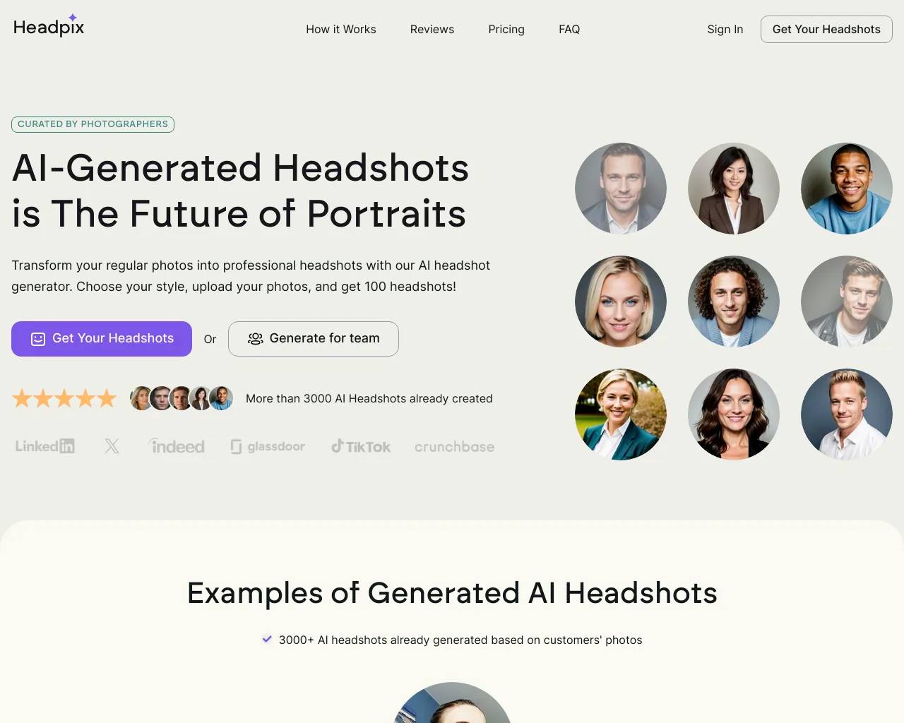 Headpix screenshot