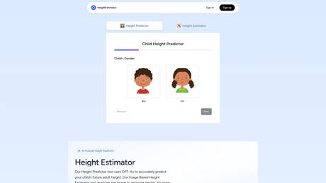 Height Estimator screenshot
