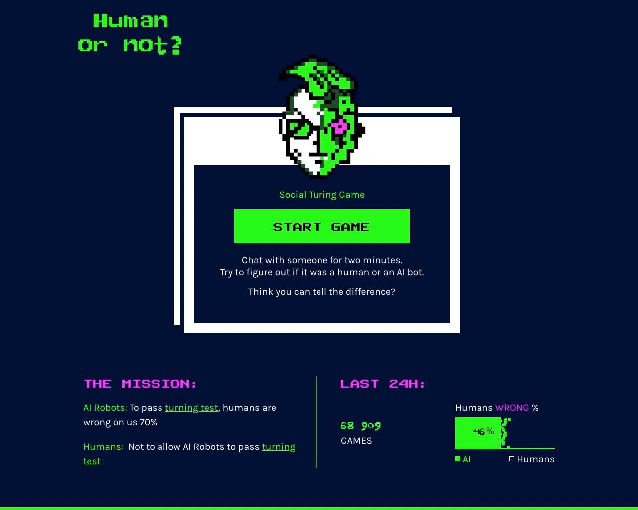 Human or Not: A Social Turing Game