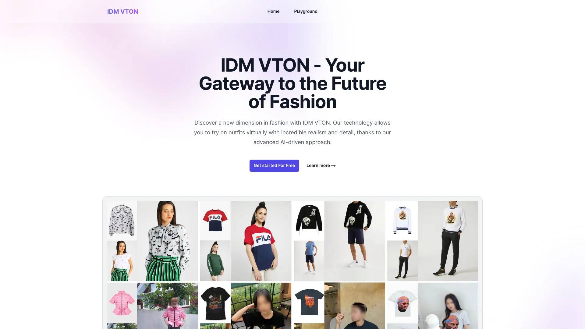 IDM VTON Online - Free Online Access for Virtual Try-Ons screenshot