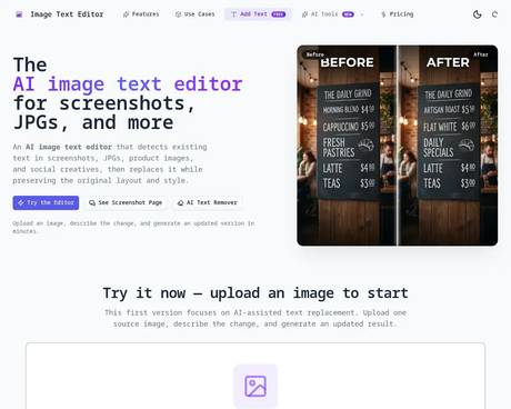 Image Text Editor screenshot