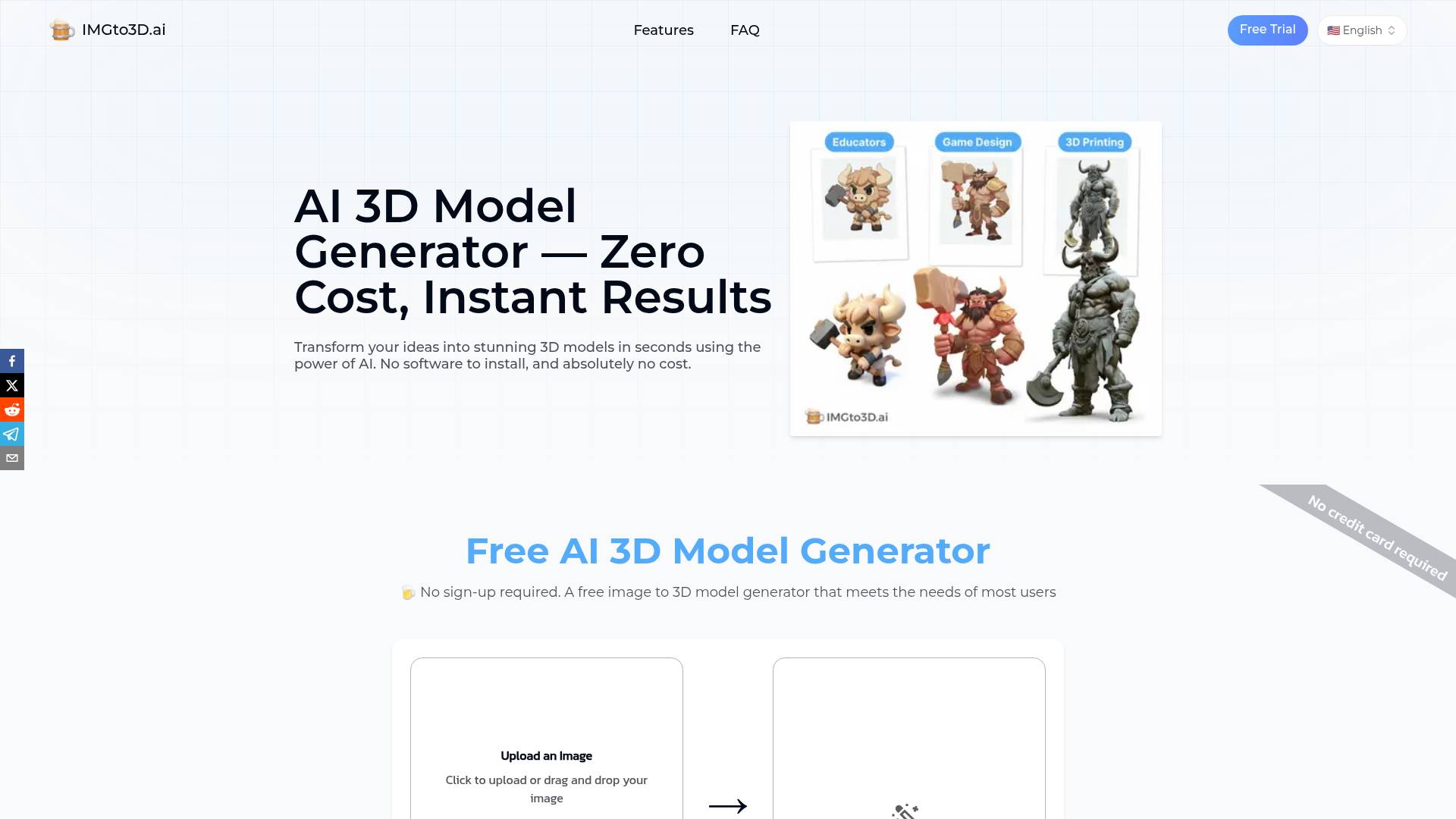 Image to 3D AI screenshot