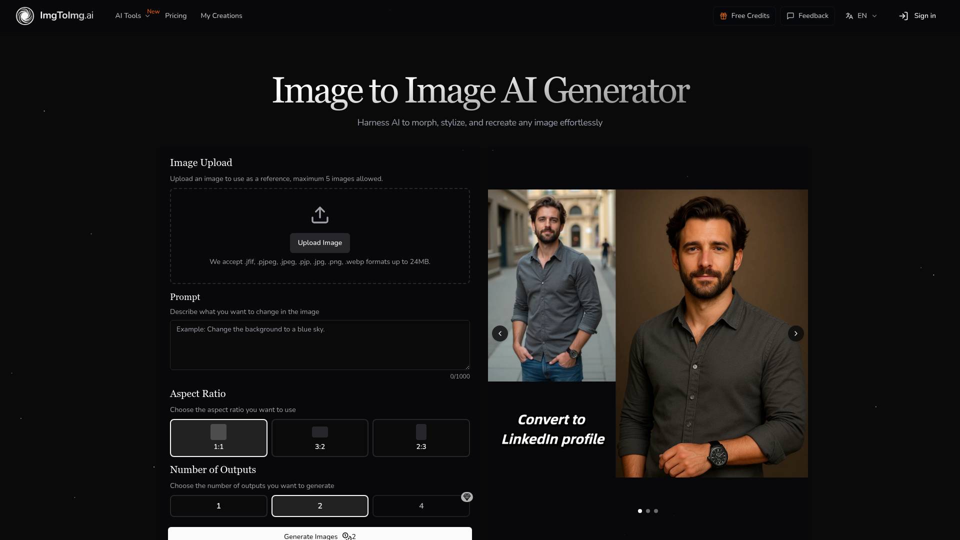 Image to Image AI screenshot
