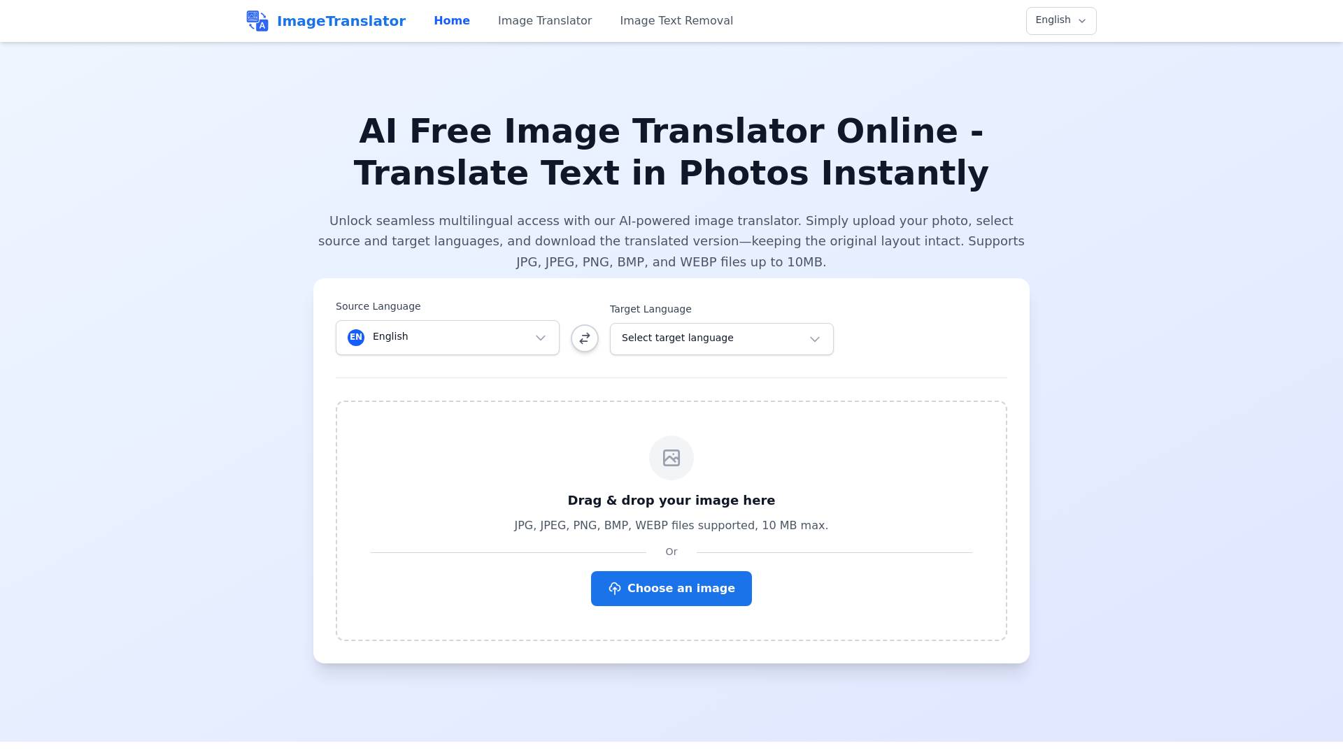 Image Translator screenshot
