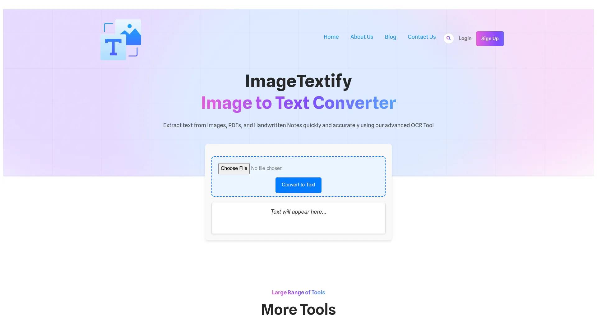 ImageTextify screenshot