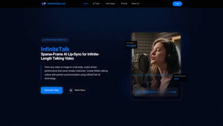 InfiniteTalk AI Video screenshot