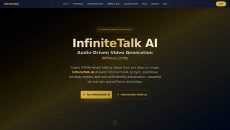 InfiniteTalk AI screenshot