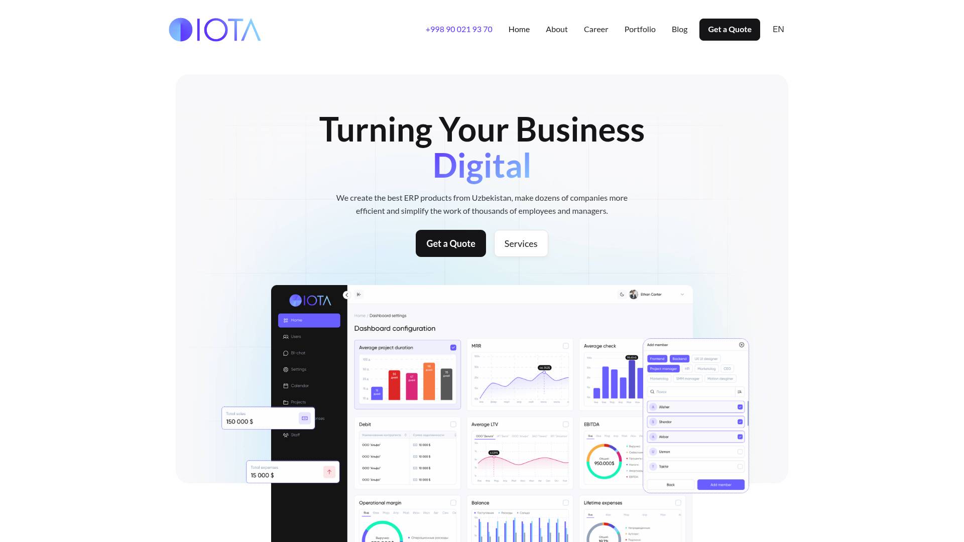 IOTA.UZ screenshot