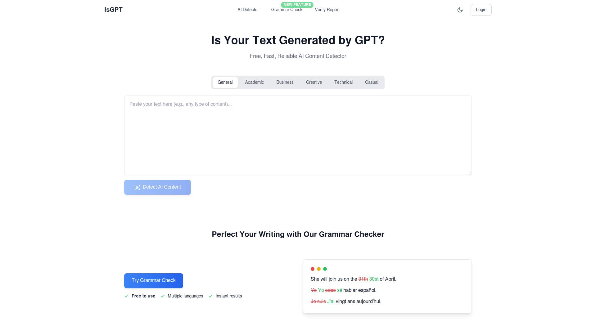 IsGPT screenshot
