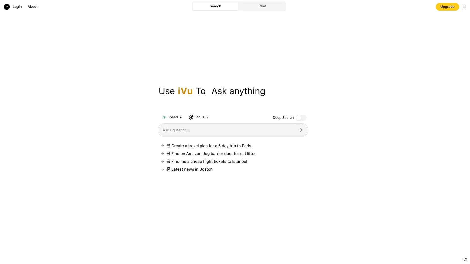 iVu Ai-Powered Conversational Search Engine