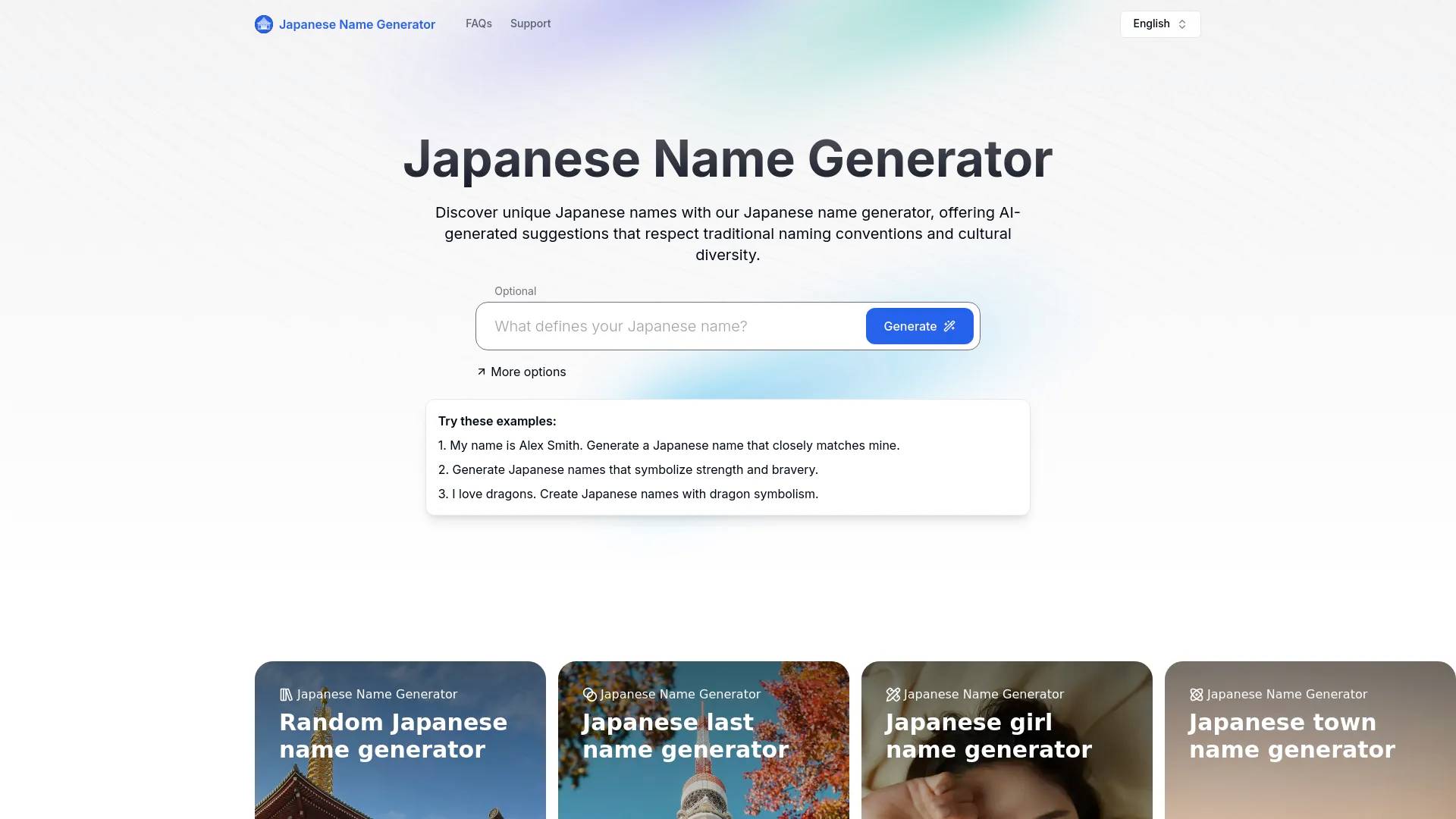 Japanese Name Generators