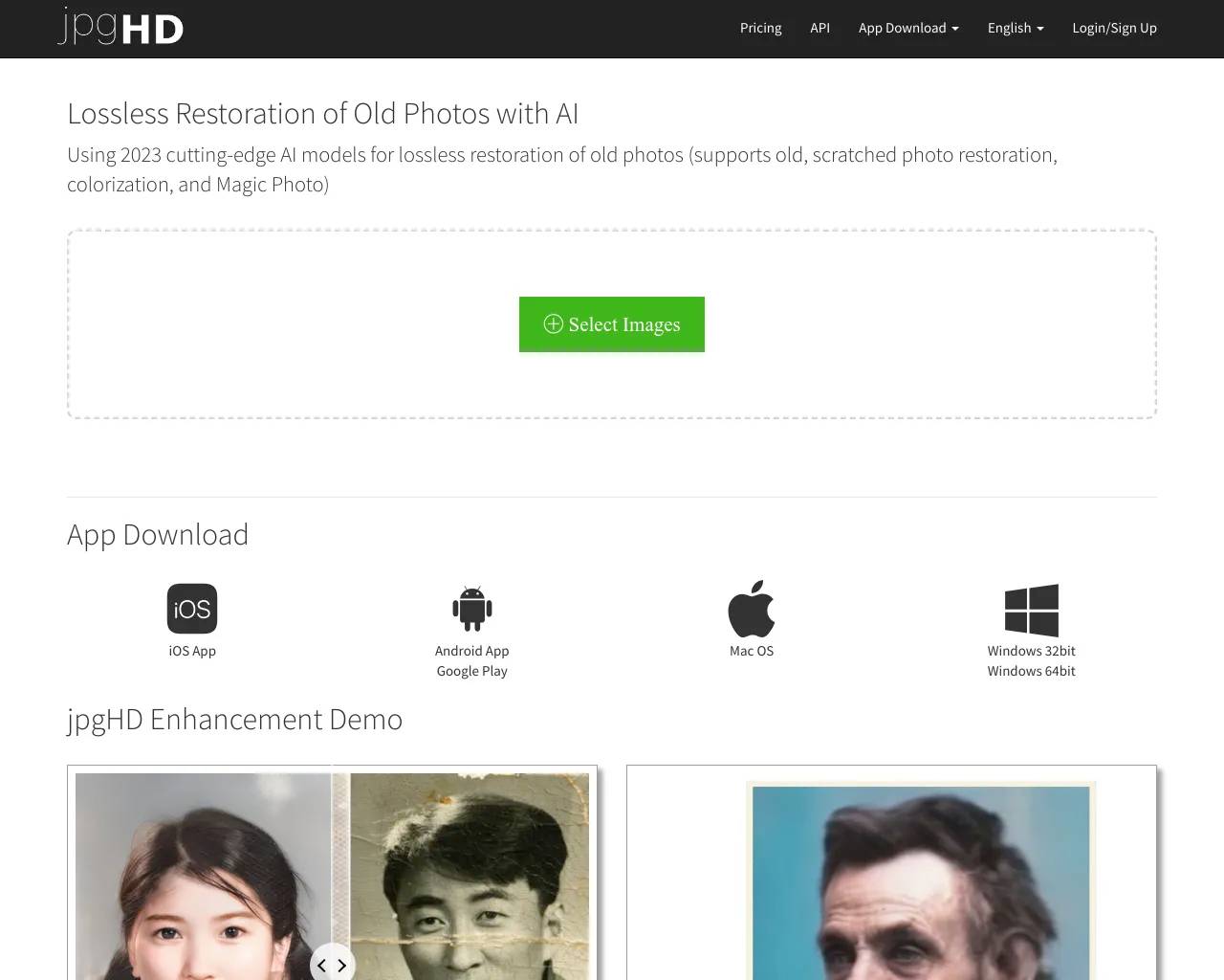 jpghd screenshot