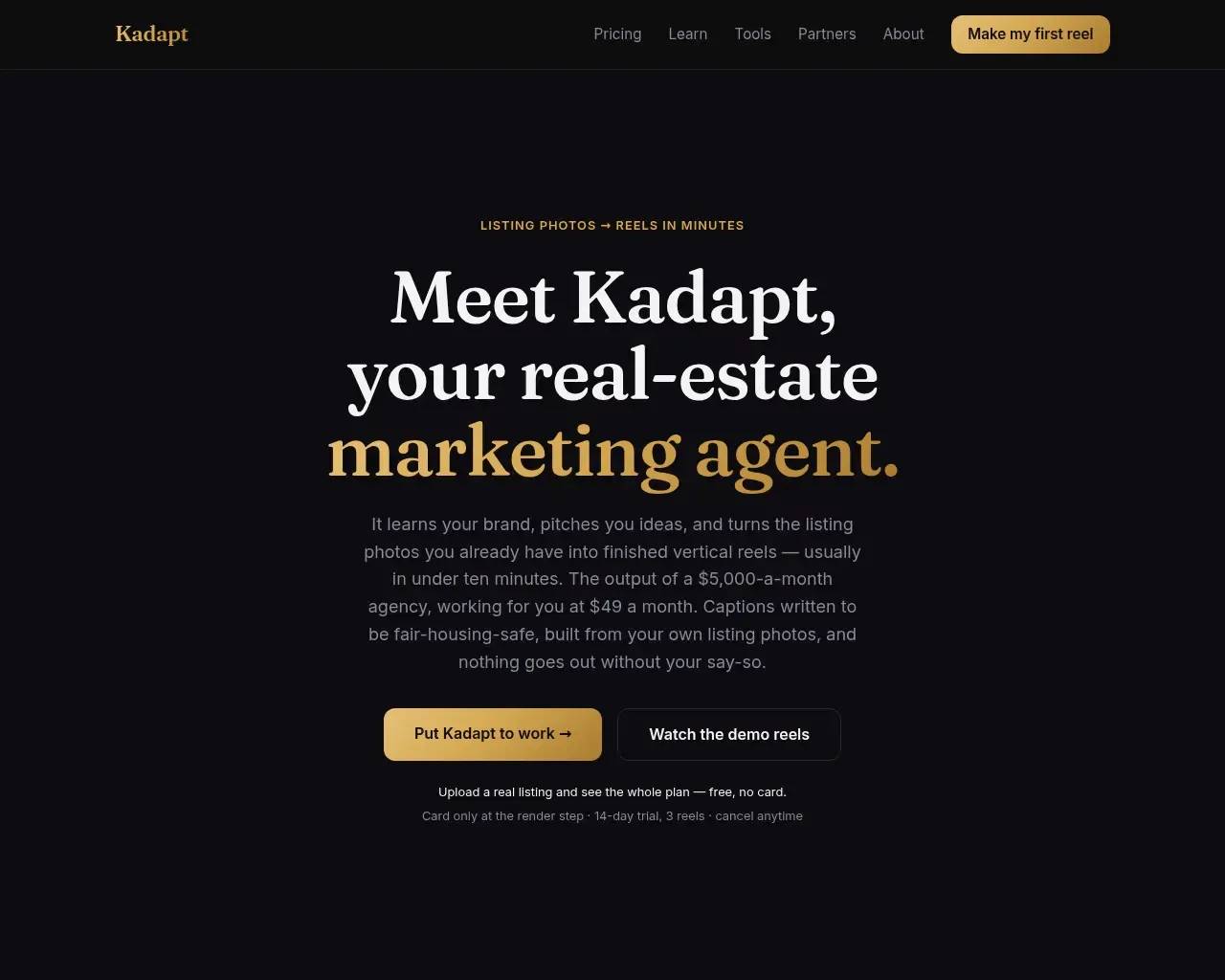Kadapt screenshot