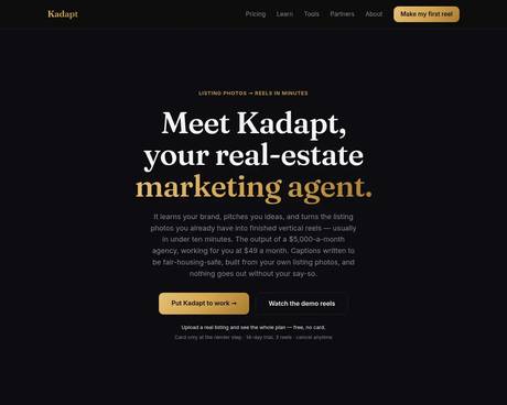 Kadapt screenshot