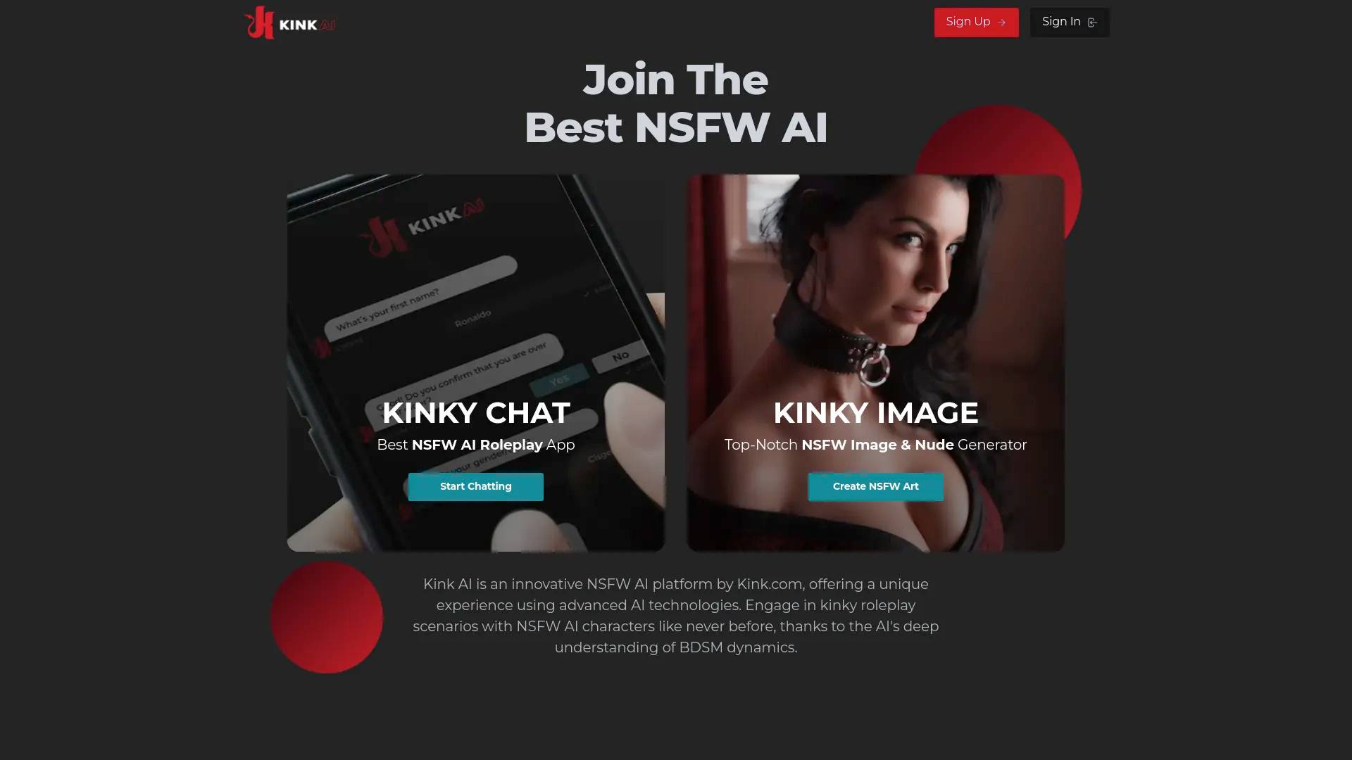 Kink AI screenshot