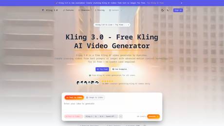 Kling 3 AI screenshot