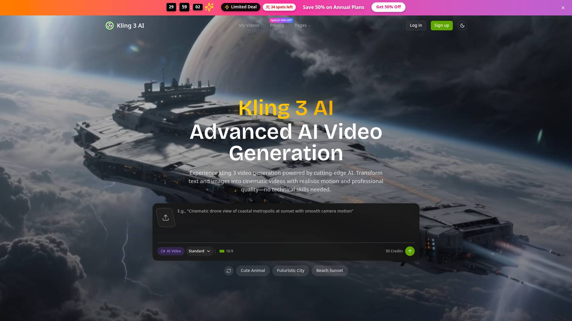 kling 3 screenshot