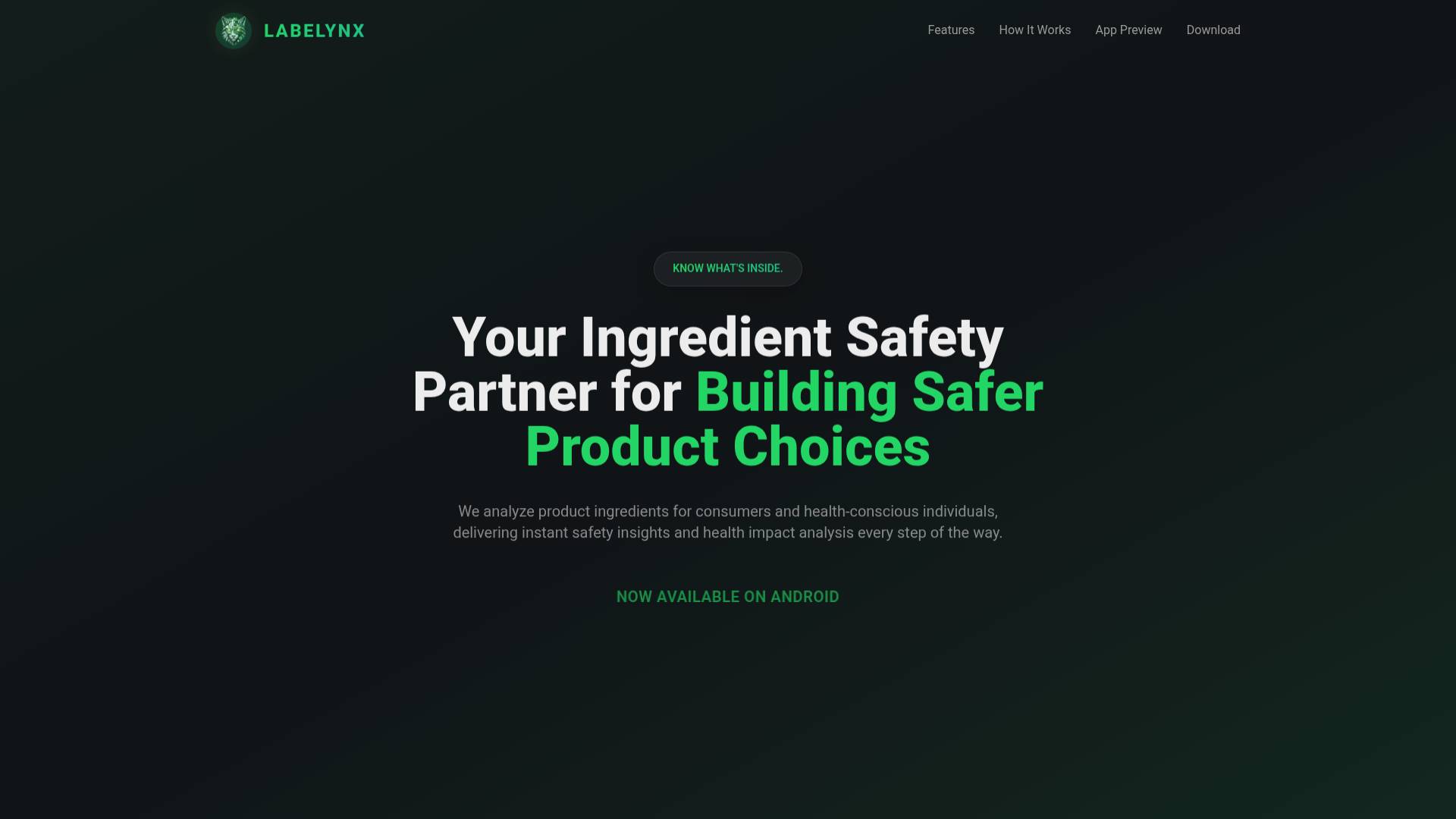 Labelynx - Ingredient Safety Analyzer screenshot