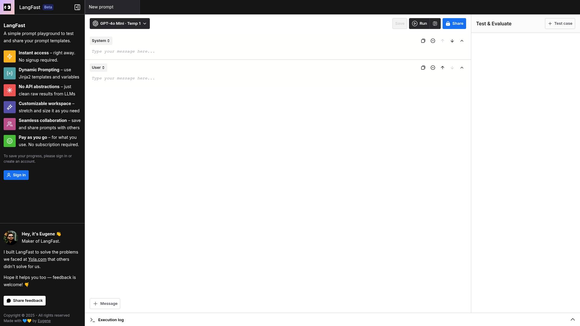 Langfa.st screenshot