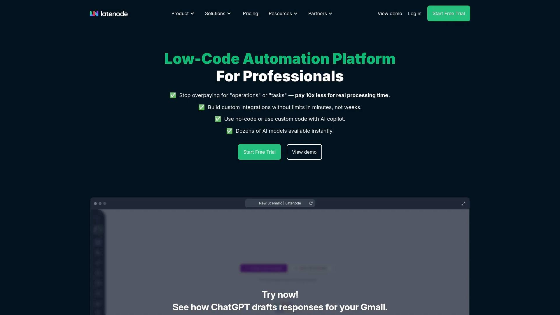 Latenode screenshot