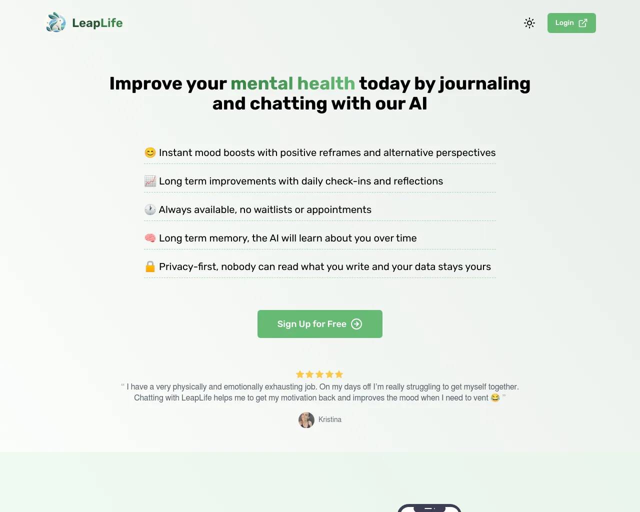 LeapLife screenshot