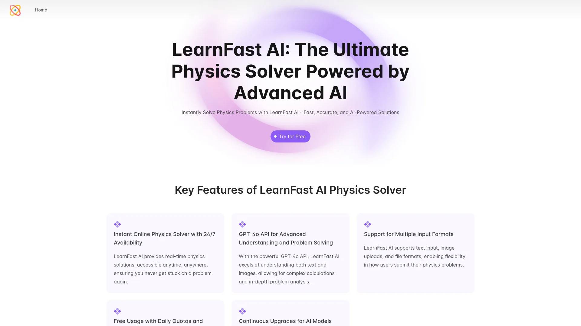 LearnFast AI: Free AI Physics Solver