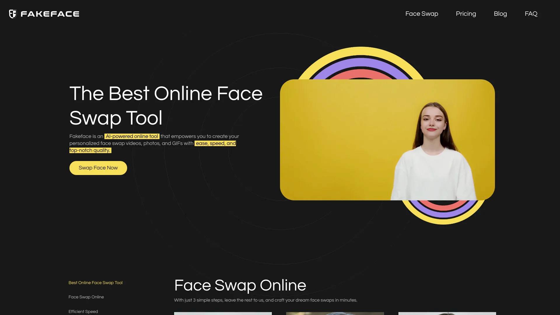 Fakeface screenshot
