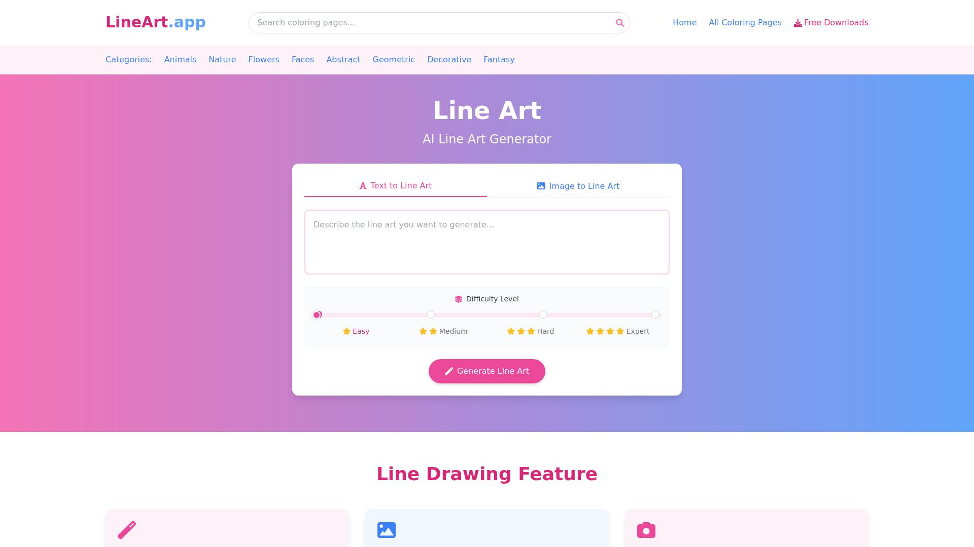 Line Art Generator screenshot