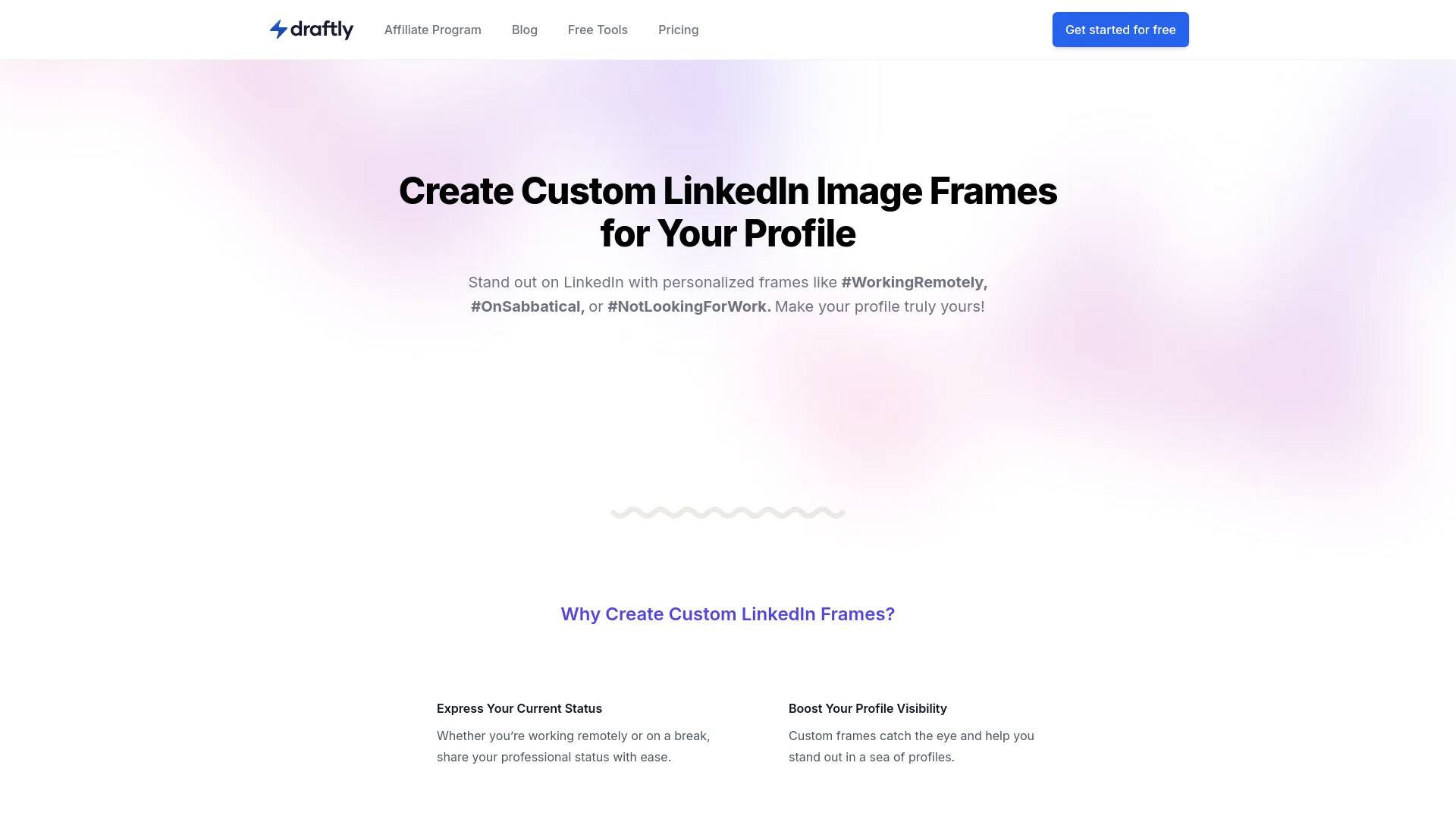 LinkedIn Profile Pic Frame Generator screenshot