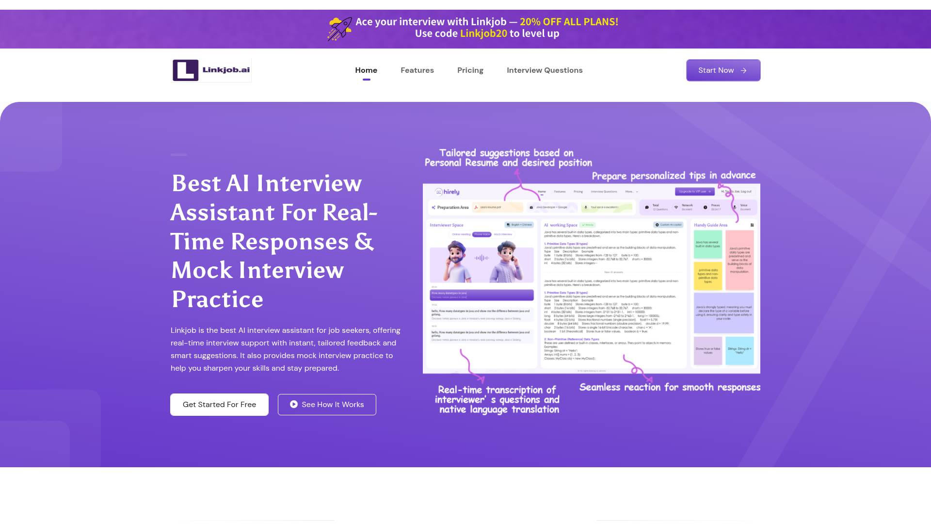linkjob.ai screenshot