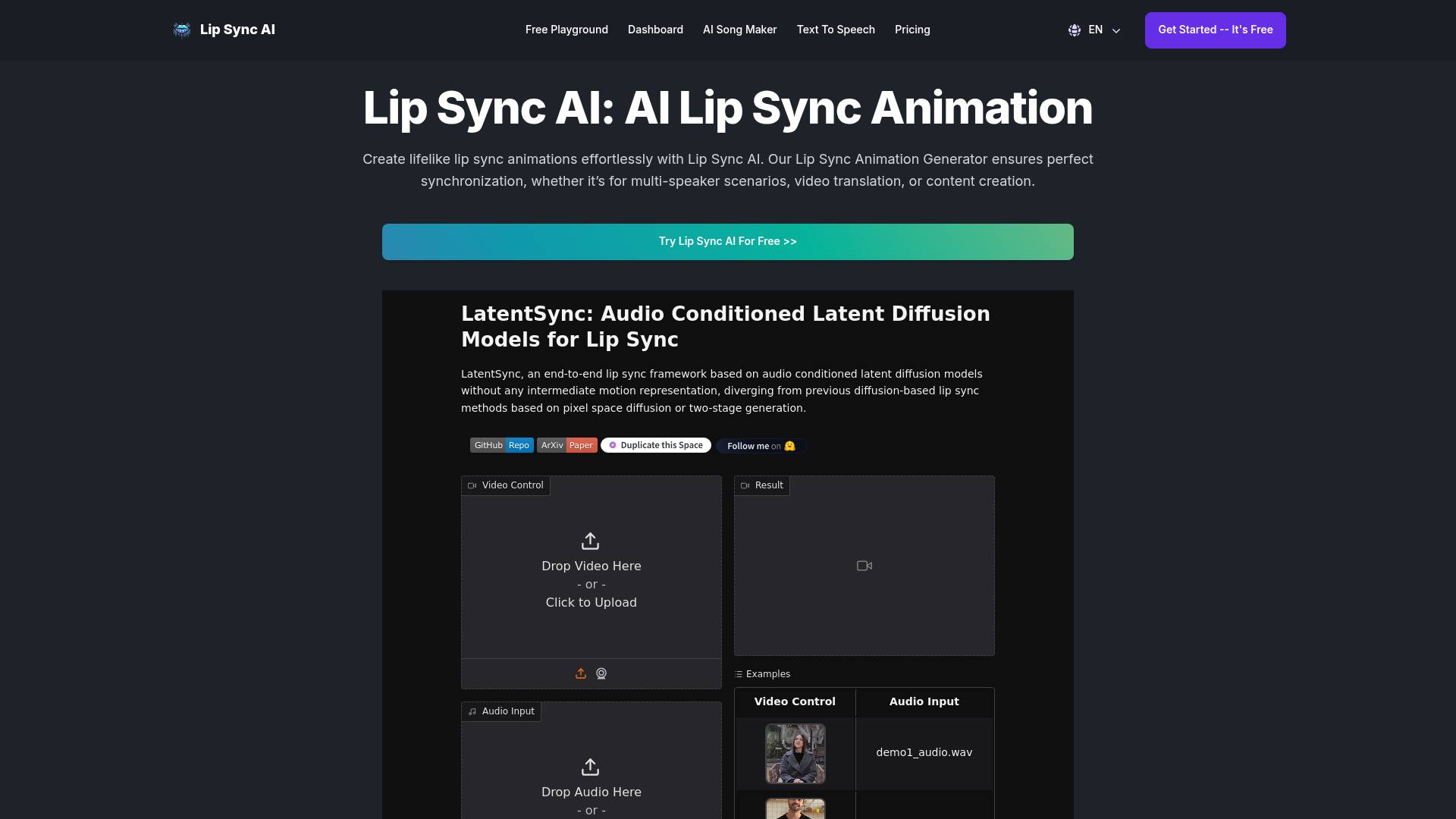 Lip Sync AI screenshot