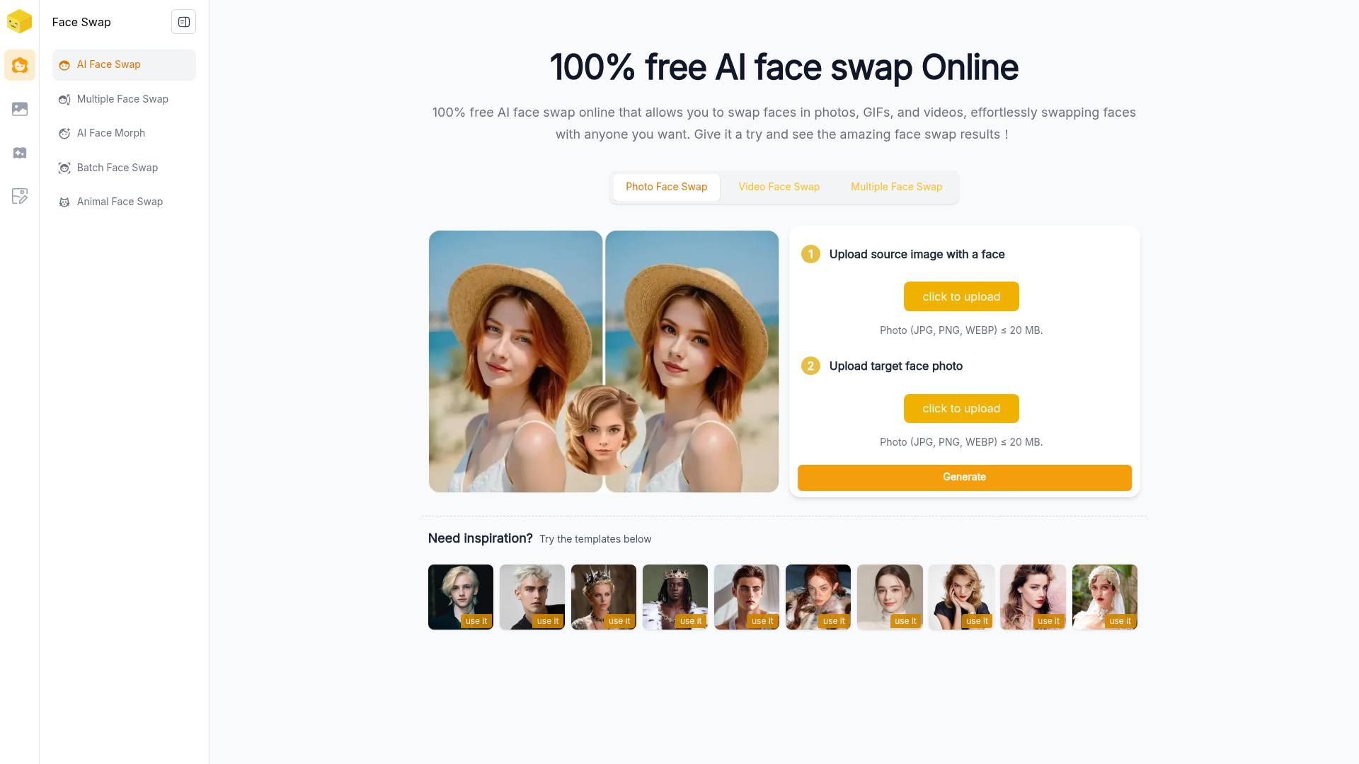 Live3D AI Face Swap screenshot