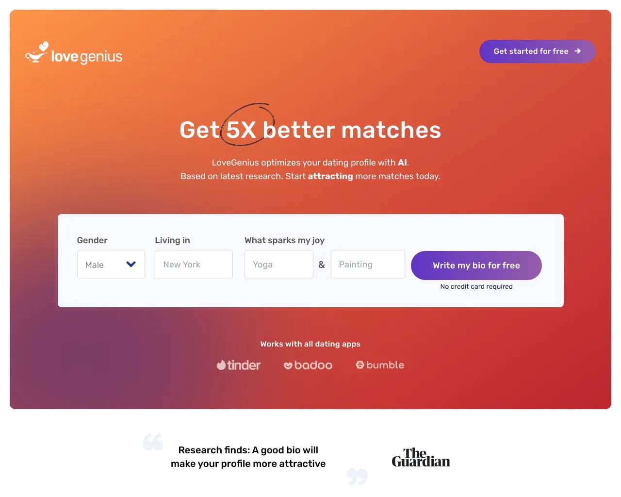 LoveGenius screenshot