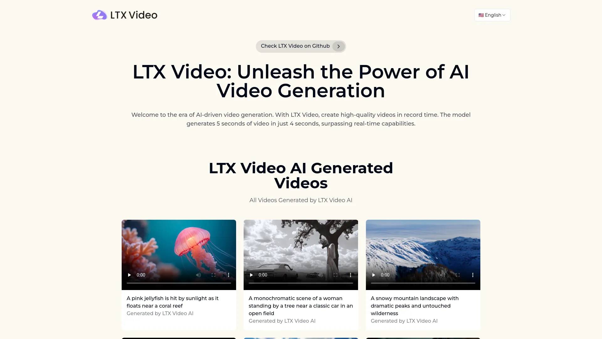 LTX Video screenshot