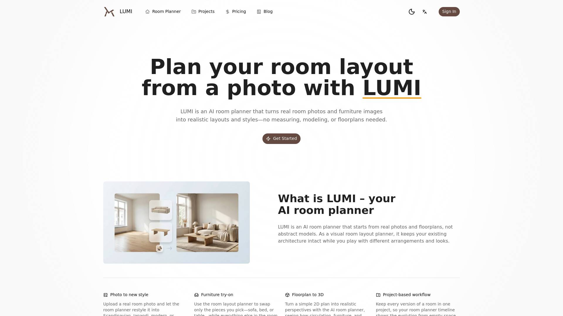 LUMI room planner