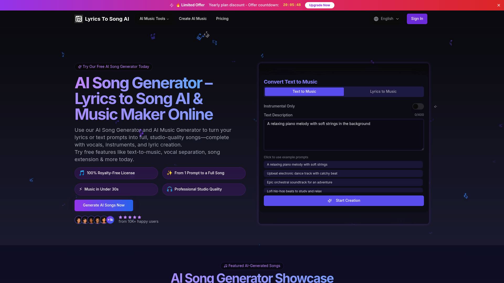 Lyrics To Song AI