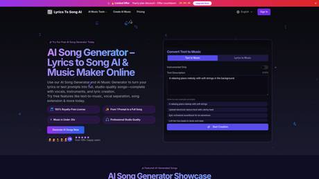 Lyrics To Song AI screenshot
