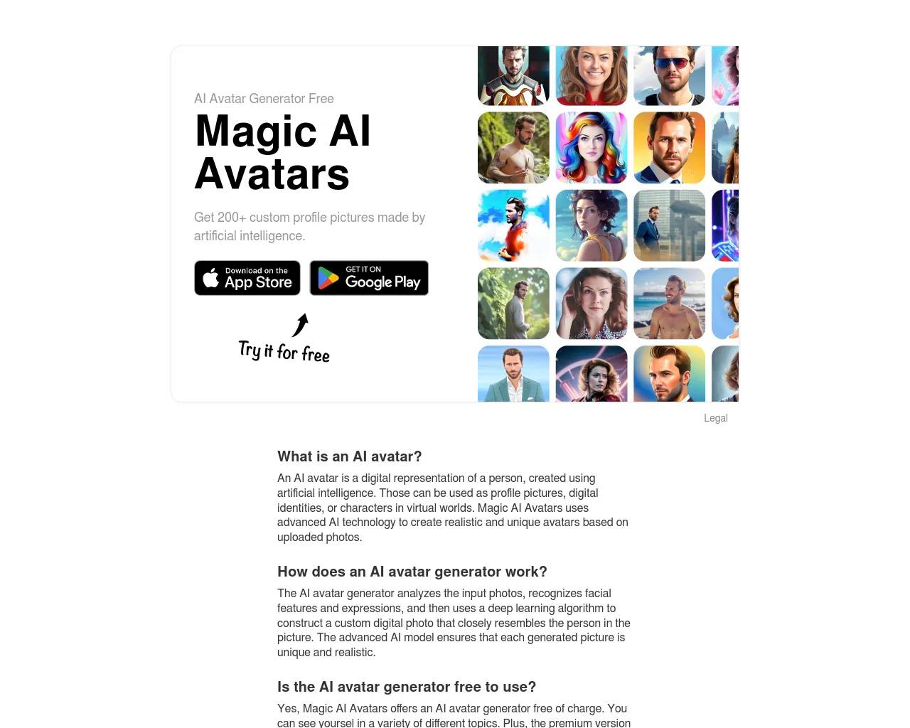 Magic AI Avatars screenshot