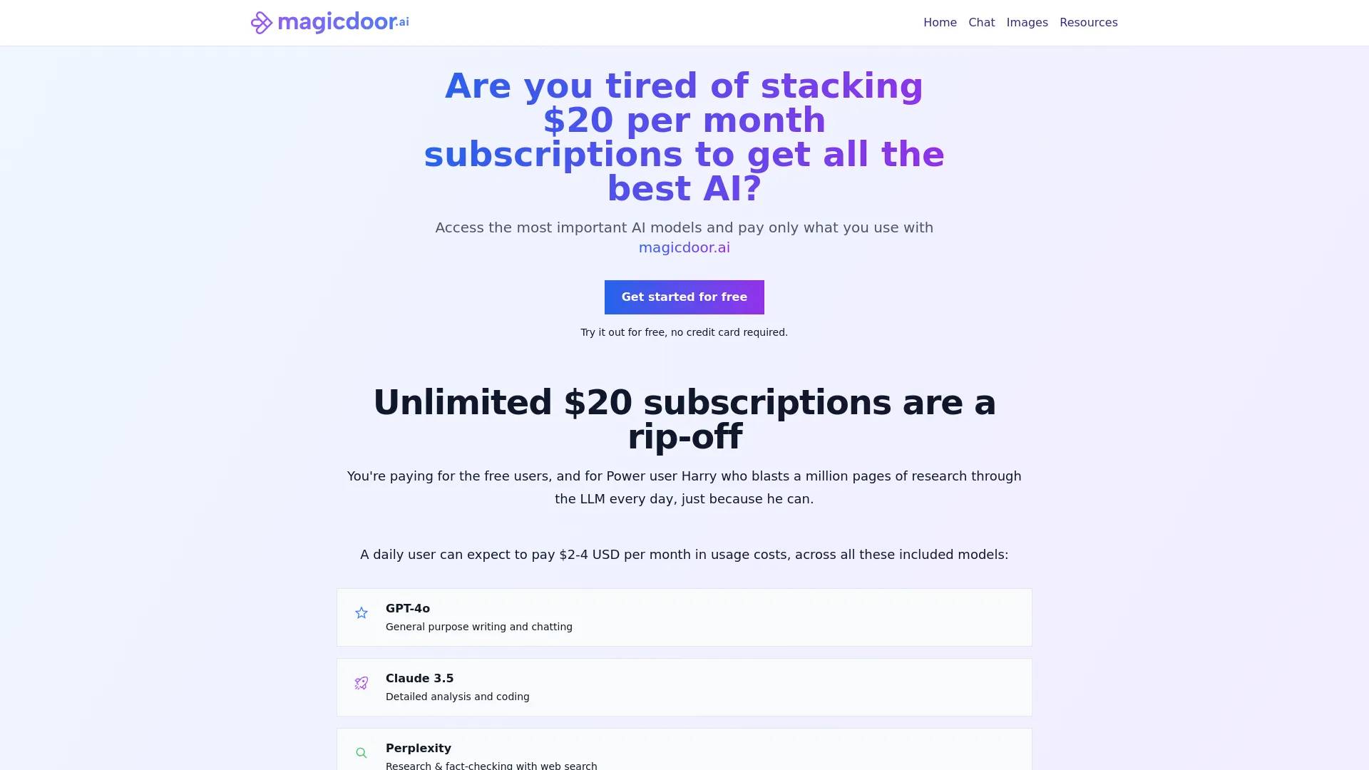 Magicdoor.ai screenshot