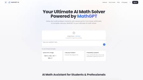 MathGPT screenshot