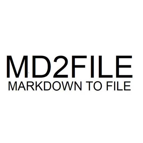 MD2FILE screenshot