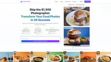 MenuPhotoAI AI Food Photo Editor screenshot