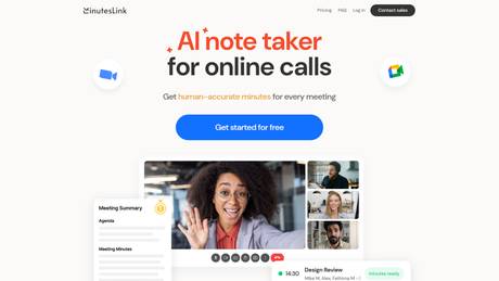 MinutesLink - AI Note Taker screenshot