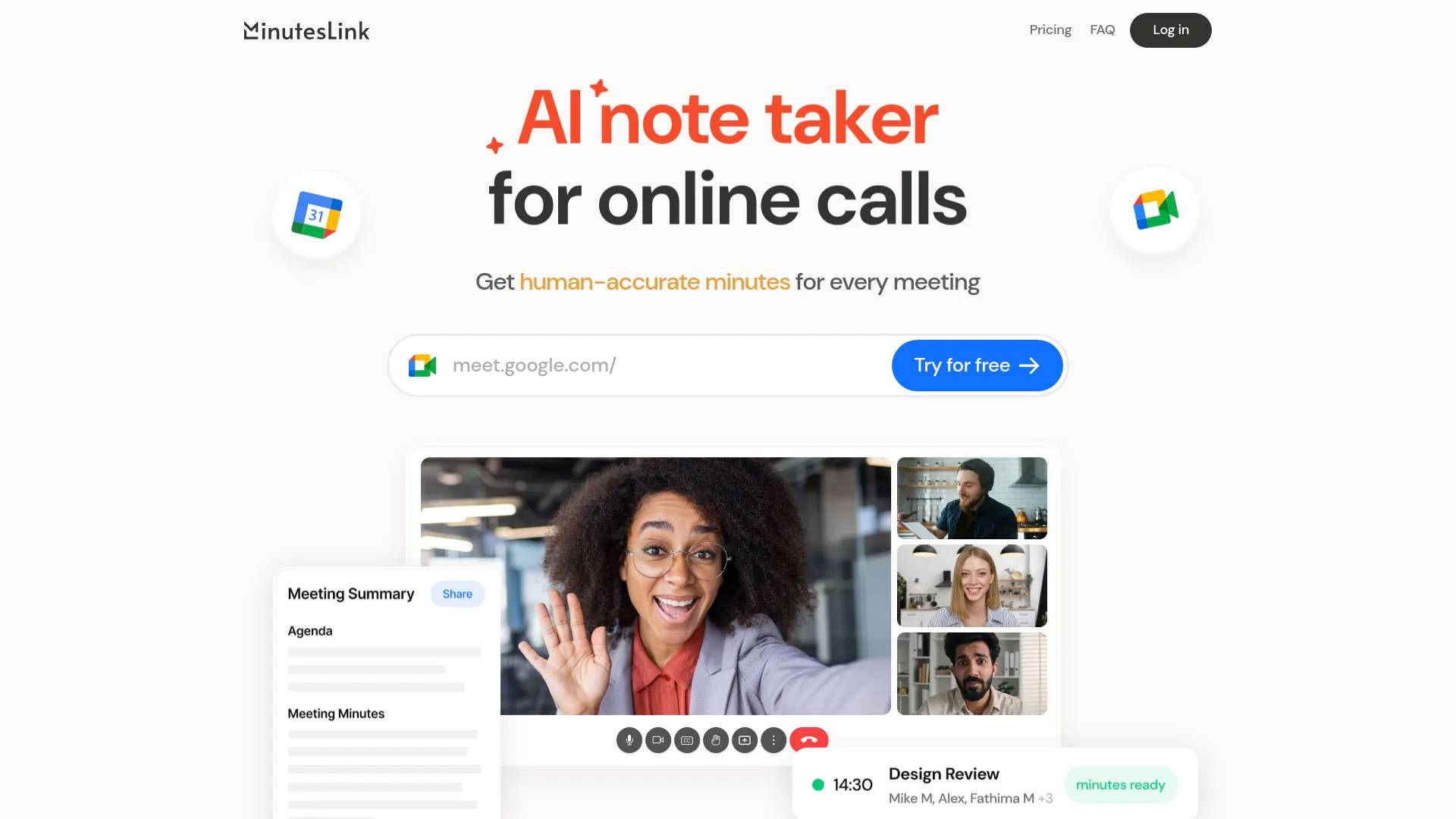 MinutesLink screenshot