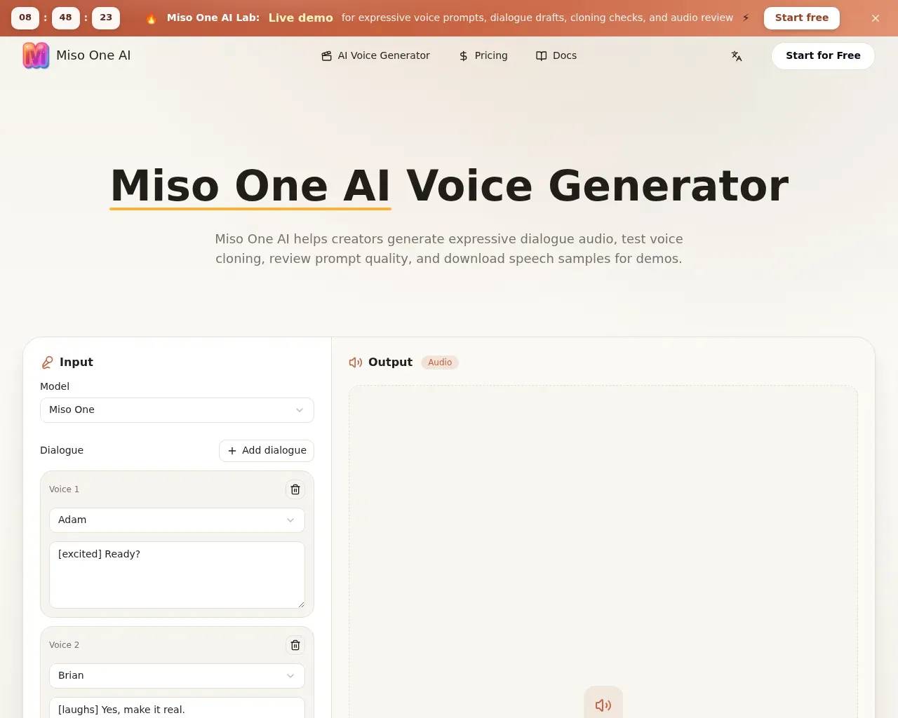 Miso One AI screenshot