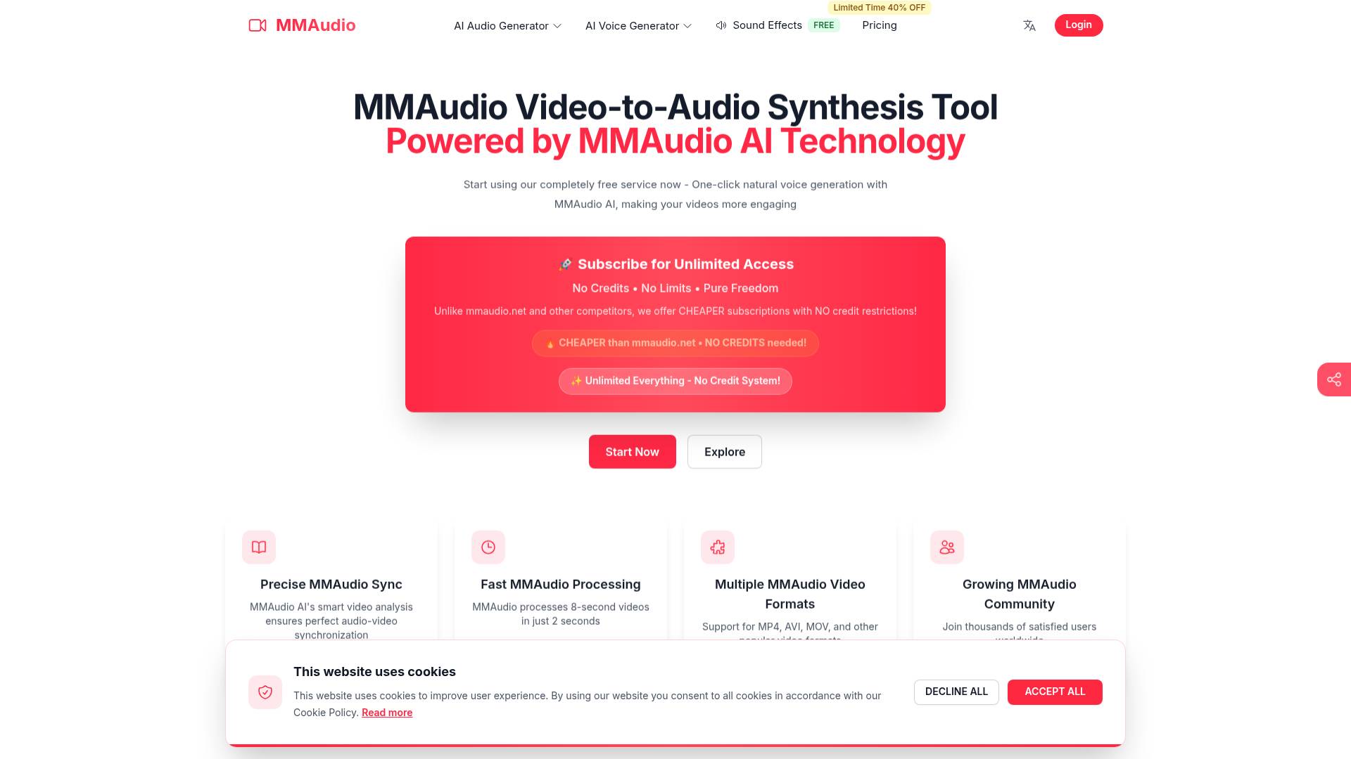 MMAudio.pro screenshot