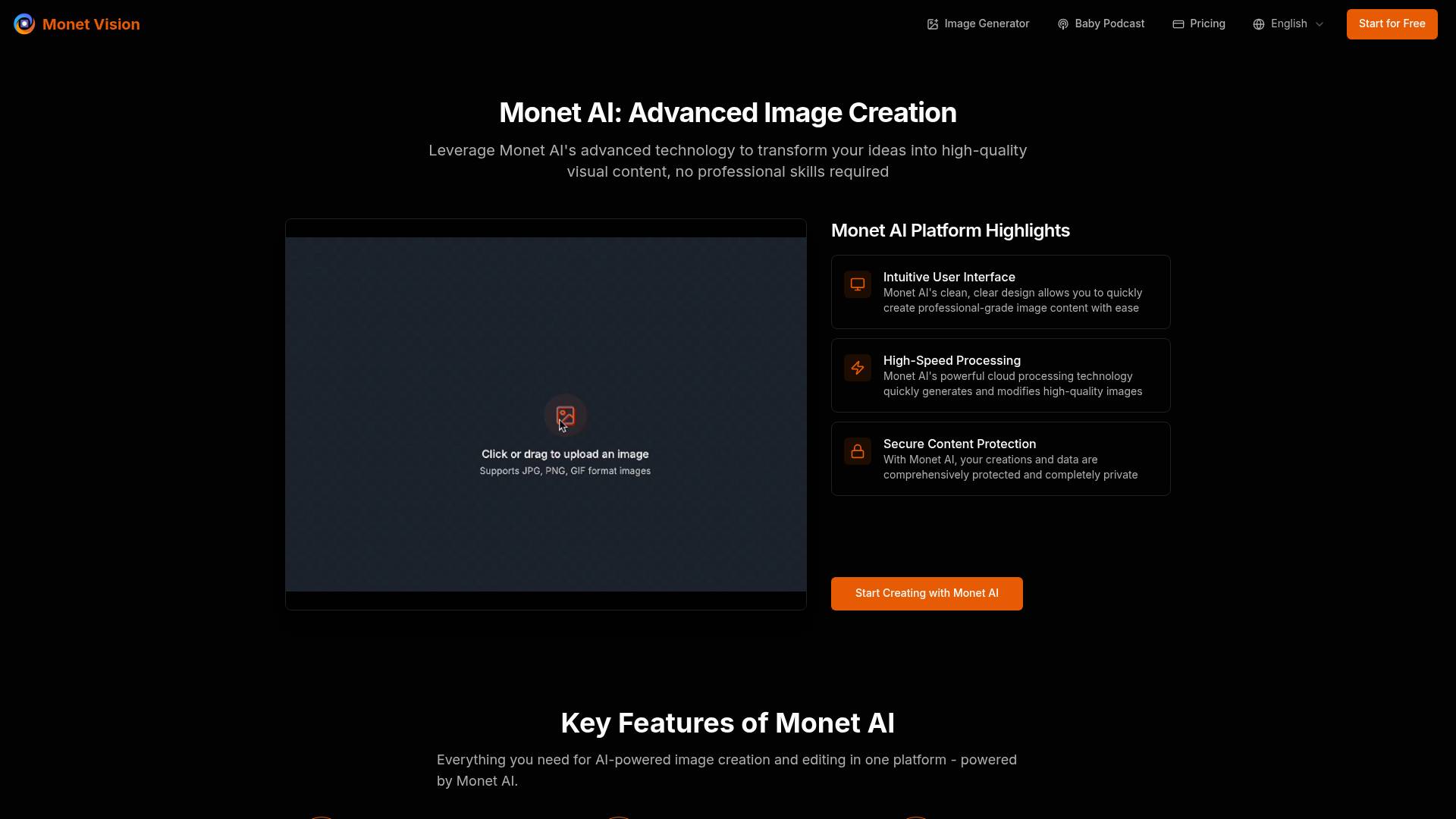 Monet Vision screenshot