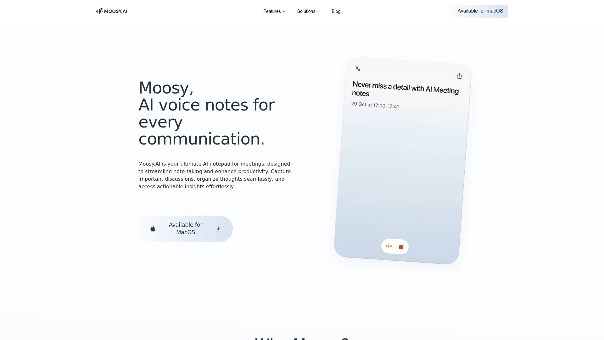 Moosy screenshot