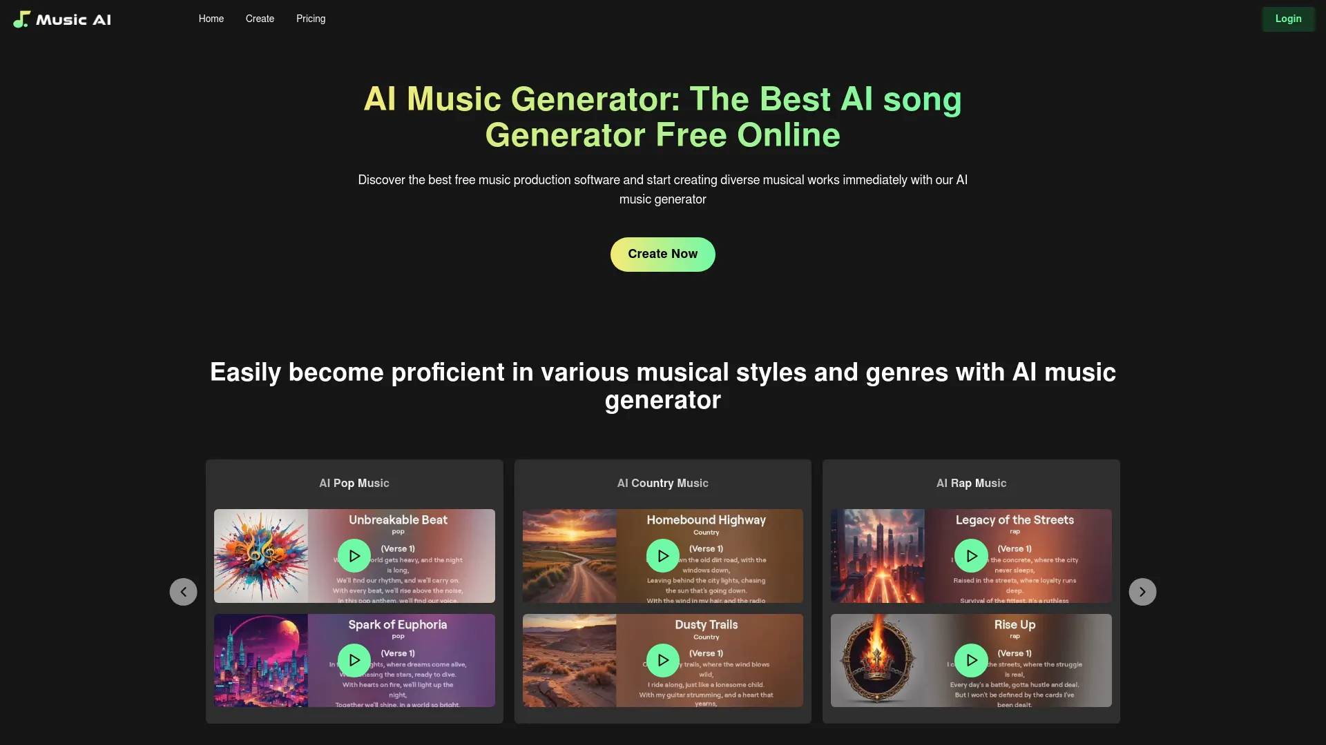 MusicAI screenshot