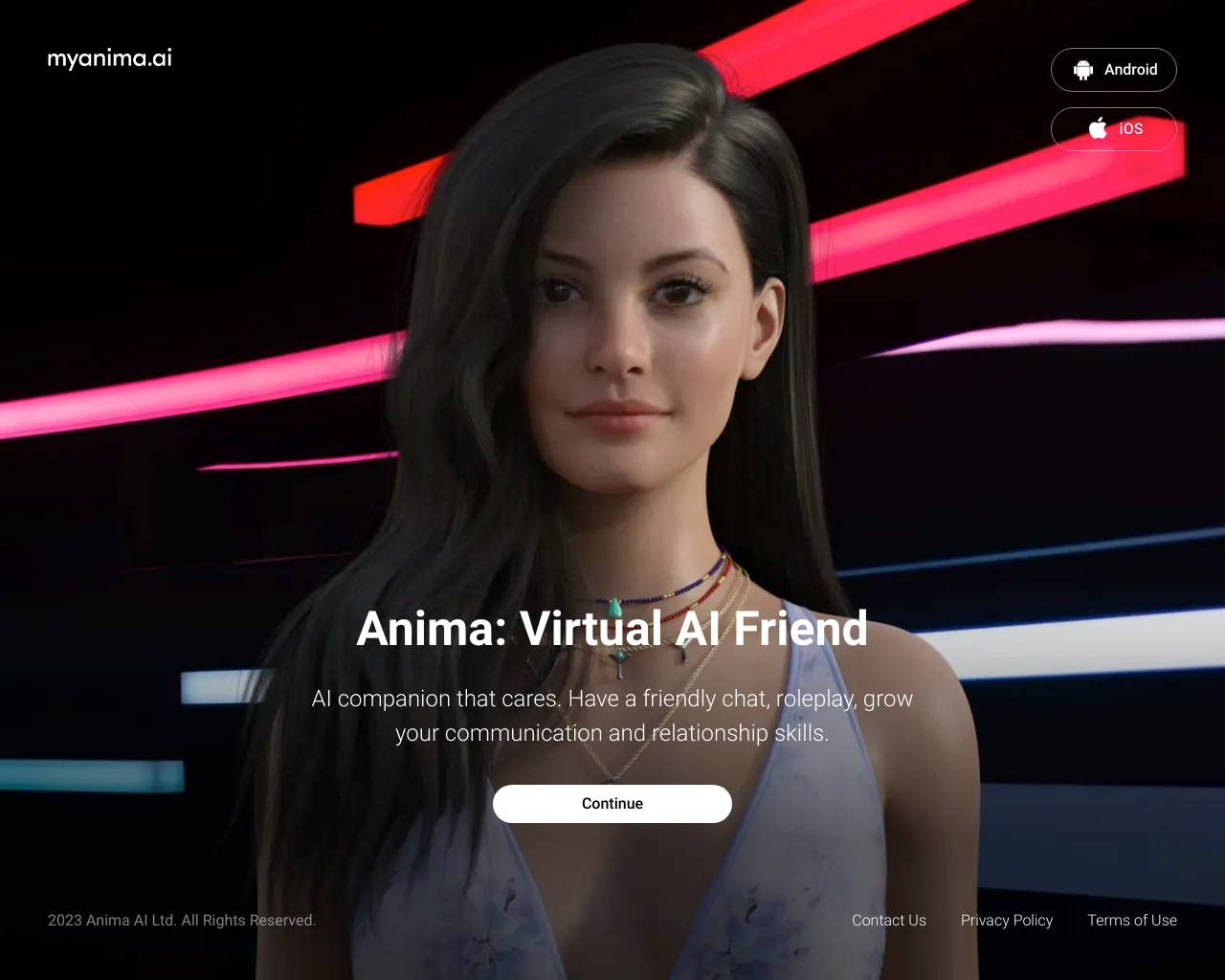 MyAnima AI Companion screenshot